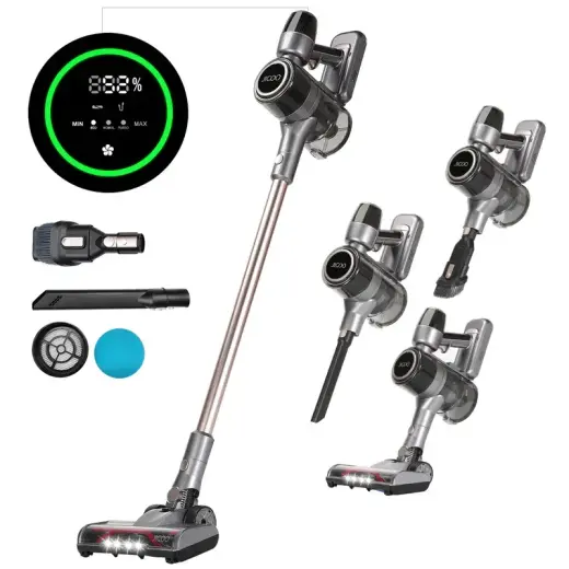 JIGOO C300 bezvadu putekļsūcējs 400W | 30KPa | Ciklona filtrs | skārienjūtīgais ekrāns Foto 3