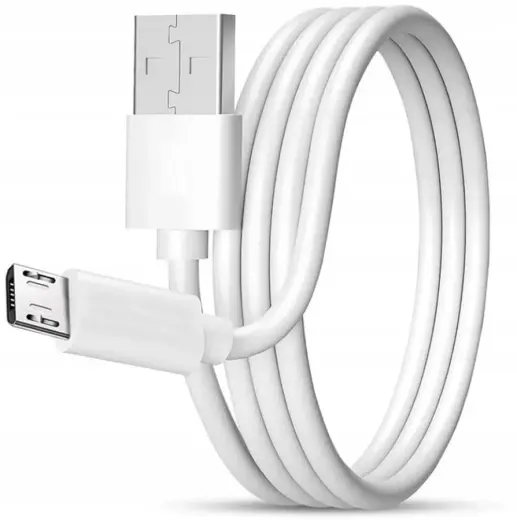 Setty cable USB - microUSB провод для передачи данных и зарядки | USB-A на Micro USB | 10W | 1м | белый Фото num