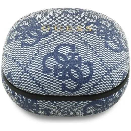 Earphones TWS ENC Guess 4G Classic Metal Logo blue Foto 2