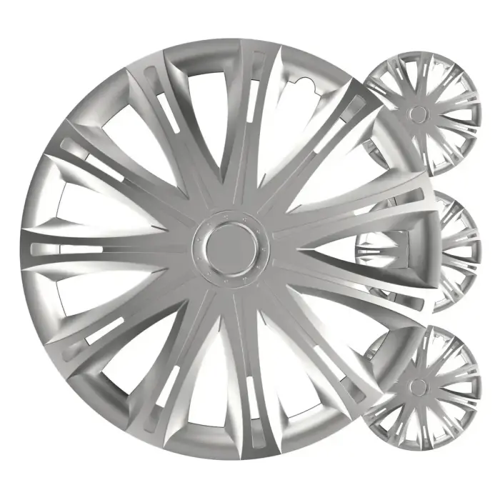 Car hubcaps 4pcs set Spark silver 17" COLOR BOX