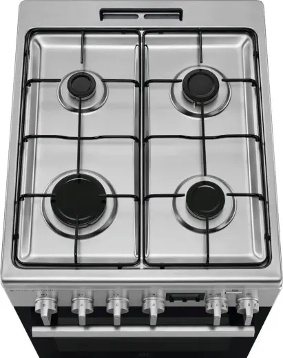 Electrolux gāzes plīts ar elektrisko cepeškrāsni SteamBake, nerūsoša tērauda, 50cm Photo