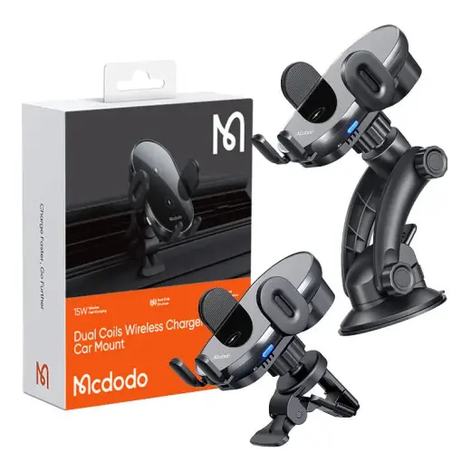 Car holder with induction charger Mcdodo CH-1600 (black) Photo
