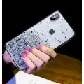 Fusion Glue Glitter Back Case Silikona Aizsargapvalks Priekš Apple iPhone 12 Pro Max Caurspīdīgs Foto 3