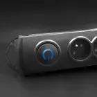 Qoltec Surge protector | 6 sockets | 1.8m | Black — Foto 12