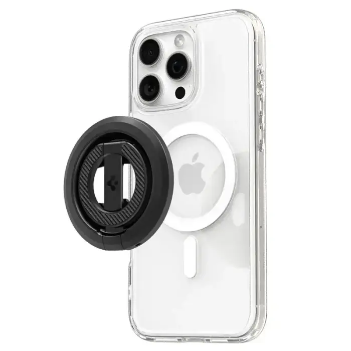 Spigen O-Mag Magnetic Phone Holder with Adjustable Stand, black