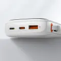 Baseus Qpow PRO внешний аккумулятор (powerbank) | 10000 mAh | 20W | USB-C, USB-A, Lightning | белый — Фото 11