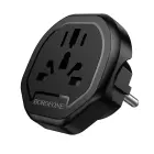 Borofone Travel charger adapter BAC15 - USA, UK, EU, AU black Foto 4