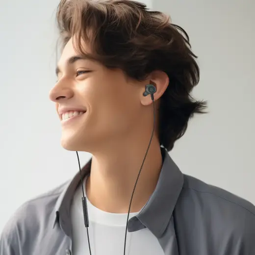 Acefast L1 in-ear headphones with 1.2 m Lightning connector - black Foto 6