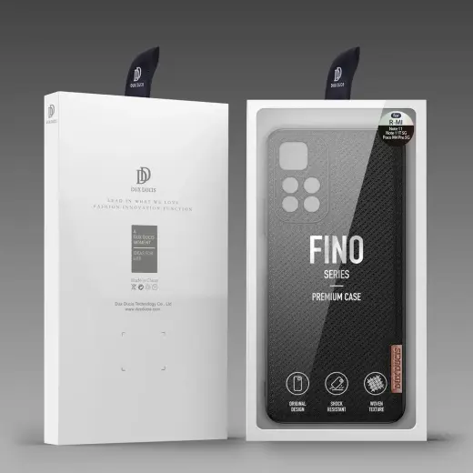 Dux Ducis Fino case cover covered with nylon material Poco M4 Pro 5G black Photo