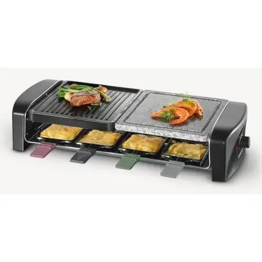 Severin Raclette 8 persons black Schwarz RG 9645 (RG 9645) Foto 4