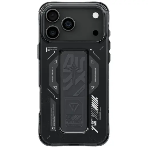 Skinarma Helio Case for iPhone 17 Pro Max Magnetic Charging + Grip Stand Graphite Foto 3