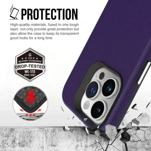 Vmax Triangle case for Samsung Galaxy A15 4G | A15 5G dark purple Photo