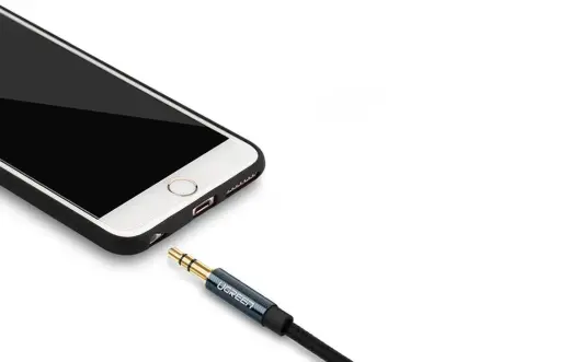 UGREEN AV122 Mini jack kabelis 3.5mm AUX 5m (zils) (10689) Foto 3