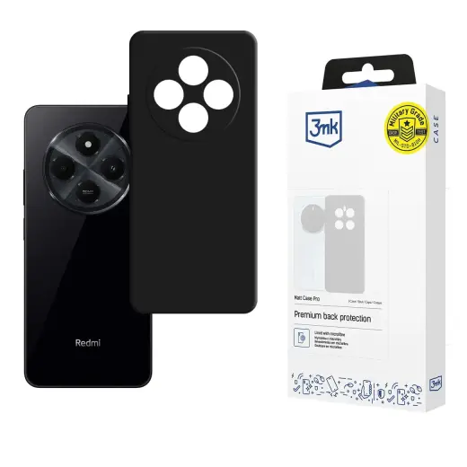 3mk Matt Case Pro case for Xiaomi Redmi 14C - matte black