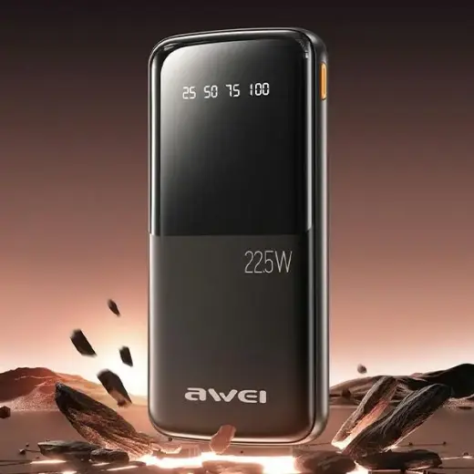 AWEI P10K external battery (powerbank) | 10000 mAh | 22.5W | black Photo