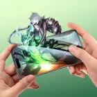 Borofone Tempered glass BF8 Diamond Armor Full Screen 5D Large Arc for Iphone 14 Pro - 10 pieces Foto 6