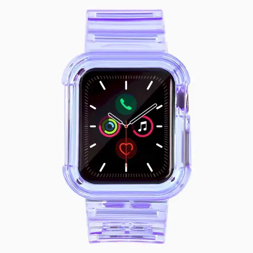 Fusion Light Set silikona siksniņa Apple Watch 38mm | 40mm | 41mm violeta Foto 5