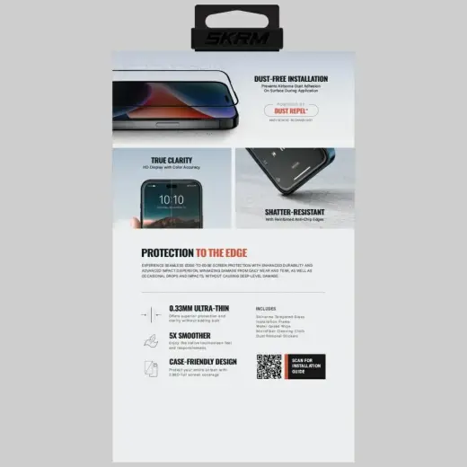 Skinarma True Clear Tempered Glass for iPhone 17 Pro Transparent Foto 3