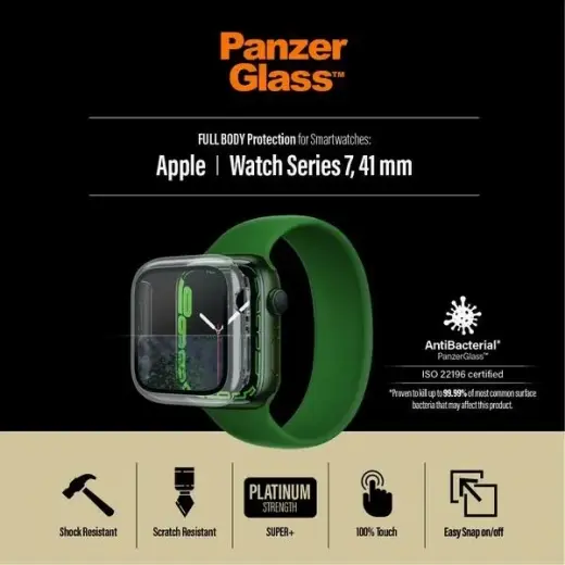 PanzerGlass Full Body Apple Watch 7|8 41mm transparent AB 3658 Фото num