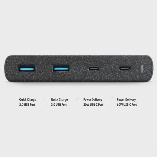 Uniq Order зарядное устройство | 90W | QC3.0, PD3.0 | USB-A, USB-C | черное Фото num