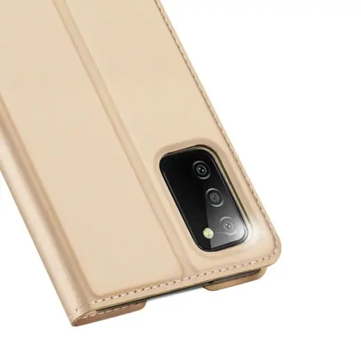 Dux Ducis Skin Pro Bookcase type case for Samsung Galaxy A03s golden Фото num