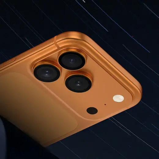 Benks Tempered glass DR Sapphire Lens Protector on camera for Iphone 17 Pro|17 Pro Max (lens 3 pieces) orange Foto 6