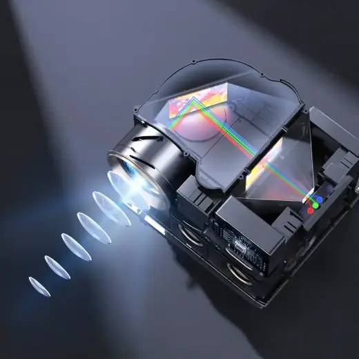 Yaber U12 LCD FullHD 1080p Multimedia Projector with Stereo Speakers - Black Foto 12