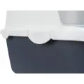 Лоток для кошачьего туалета : Trixie Vico Easy Clean Litter Tray, 40*40*56, серый|белый Фото num
