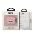 KLA3UCHGP Karl Lagerfeld TPU Glitter Choupette Head Силиконовый чехол для наушников Apple Airpods 3 розовый Фото num