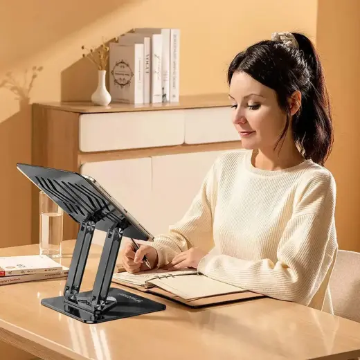 Wozinsky WRS-CPY84SB 360 Aluminum Laptop and Tablet Stand + Free Smartphone Stand - Black Photo