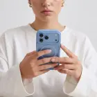 Tech-Protect MagOne CC maciņš ar MagSafe atbalstu telefonam iPhone 18 Pro | iPhone 17 Pro caurspīdīgs zils (komplektā aizsargstikls) — Foto 10