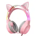 Gaming headphones ONIKUMA X15Pro Pink Cat's Ears Foto 1