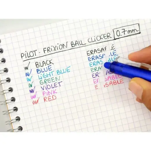 Pilot Frixion Clicker Red (BLRT-FR7-R) (BLRTFR7R) Foto 3