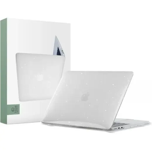 Tech-Protect SmartShell case for MacBook Air 13" M2 | M3 | 2022-2024 - transparent and glitter Foto 1