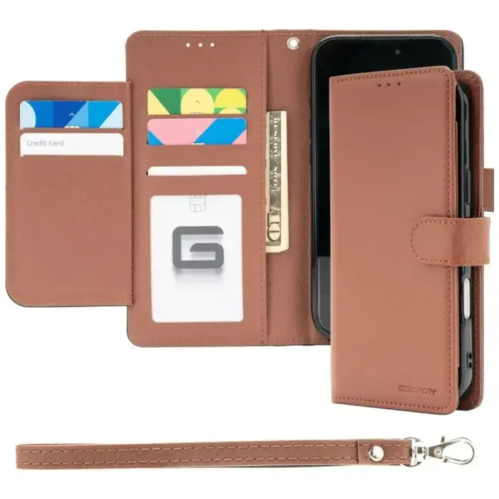 Case Mercury Essential Diary for iPhone   17 Pro Max / 18 Pro Max brown