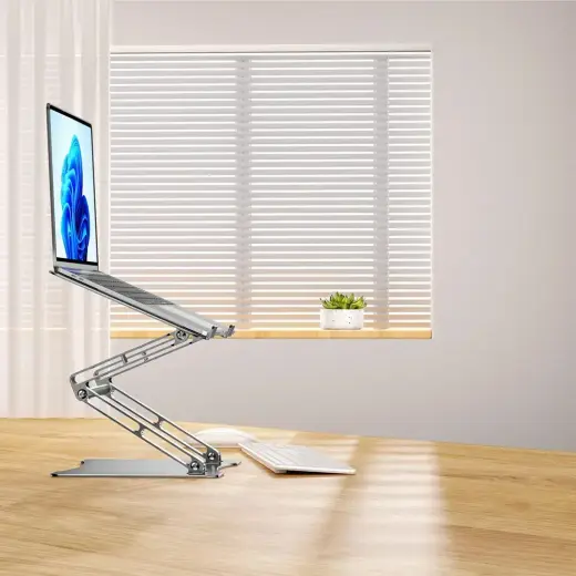 Wozinsky WRS-CPY75DSS Aluminum Laptop and Tablet Stand + Free Smartphone Stand - Silver Foto 29