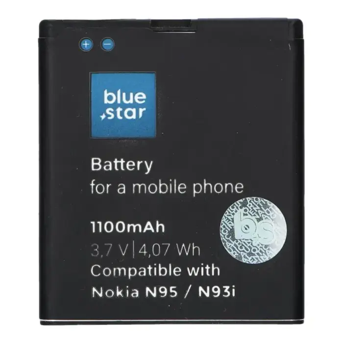 Battery for Nokia N95 / N93i / E65 1100 mAh Blue Star Premium Foto 2