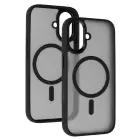 Liavec Cloudy Case with Metal Camera Frame for Iphone 17 black (Camera Control Button) — Фото 2