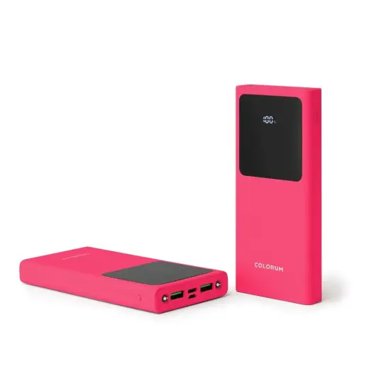 COLORUM CPB10-02 ārējais akumulators (powerbank) | 10000 mAh | magenta Foto 2