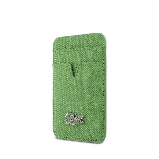 Lacoste Iconic Petit Pique MagSafe Case + Wallet for iPhone 17 Pro Max Green Foto 5