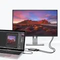 Choetech plug adapter USB Type C Thunderbolt 3 (40Gbps) - 2x DisplayPort 4K 60Hz black (HUB-D03) Фото num