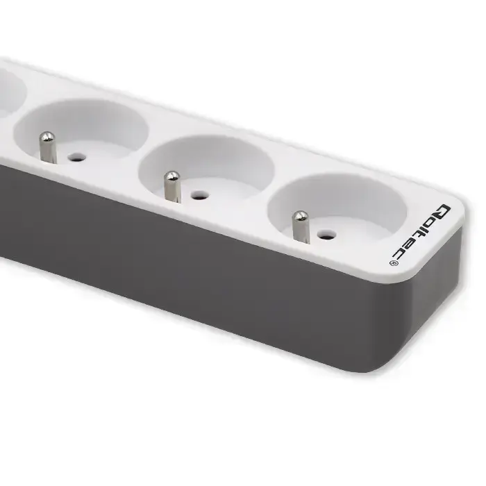 Qoltec Power strip | 5 sockets | 1.8m | White-grey Foto 6