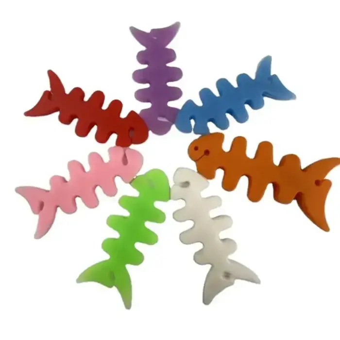 Fish-shaped headphone cable wrap - pink Foto 10