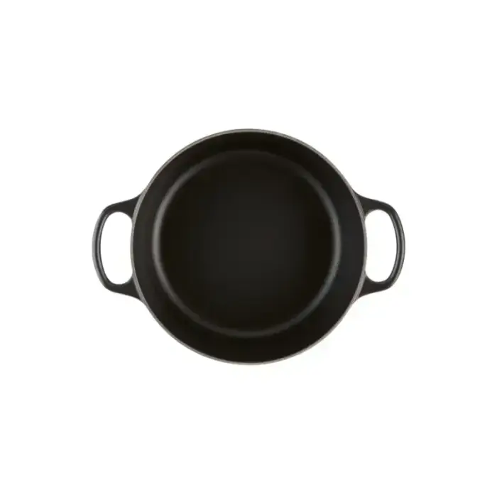 Le Creuset Чугунная кастрюля круглая Ø26см / 5,3л мат черный Фото num