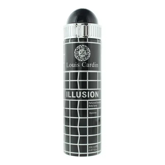 Louis Cardin, Illusion, Deodorant Spray, For Men, 200 ml