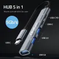 HUB adapter USB C 3.1 5in1, USB C PD, USB C Фото num