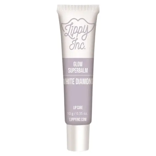 Lippy Inc., Glow Superbalm White Diamond, Glossy Finish, Lip Balm, 10 g