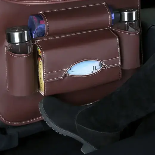 Car seat organizer seat protector seat cover shelf mini car coffee table Foto 4