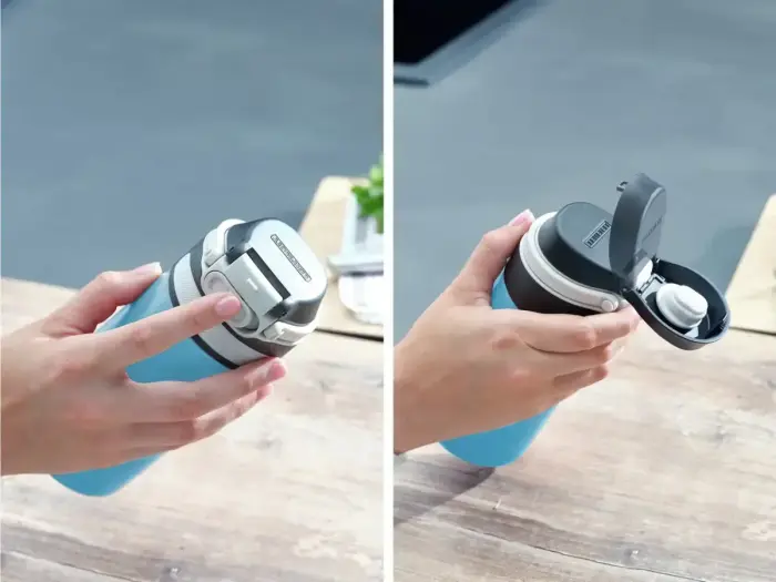 LEIFHEIT Термокружка Flip 350мл голубой Фото num