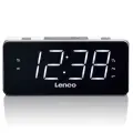 Lenco radio pulkstenis, ar lielu displeju, balts Photo